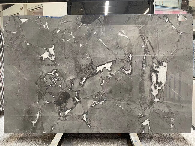 luxury polished galaxy grey quartzite slab (3)