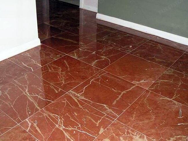 polished rosso alicante marble flooring tiles