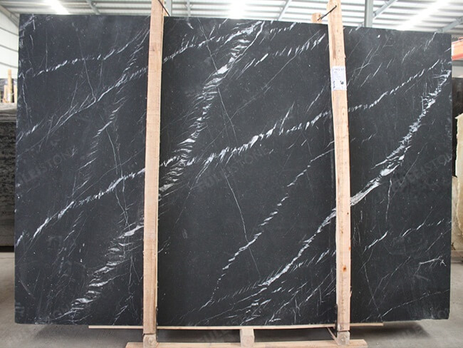 Antique Black Marquina Marble Slabs (5)