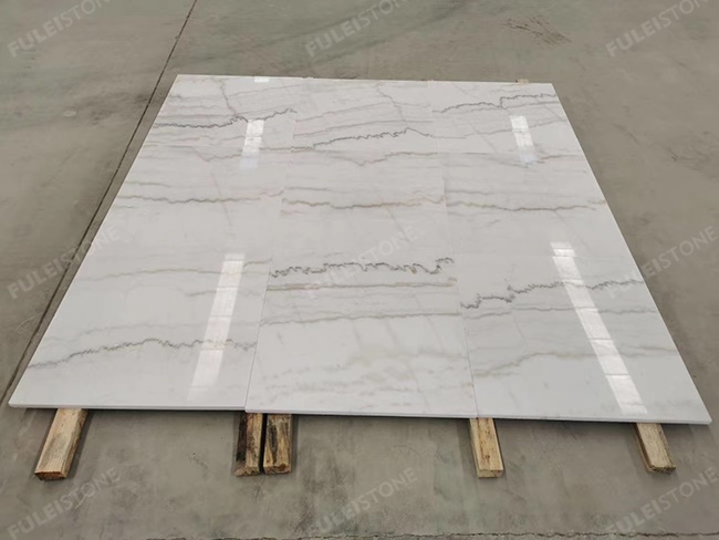 polished guangxi white marble flooring tiles (4)