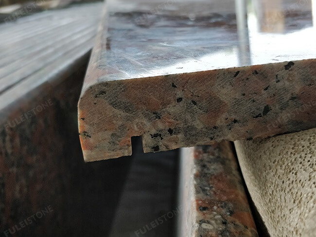 edges polishing of polished g562 maple red granite windowsill (2)