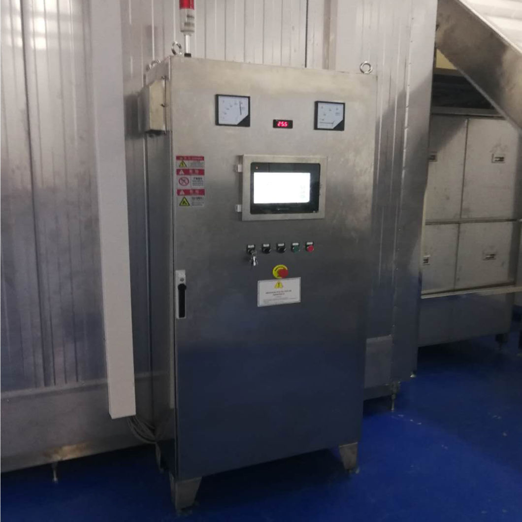 2000kg/H IQF Pineapple Fluidized Bed Freezer