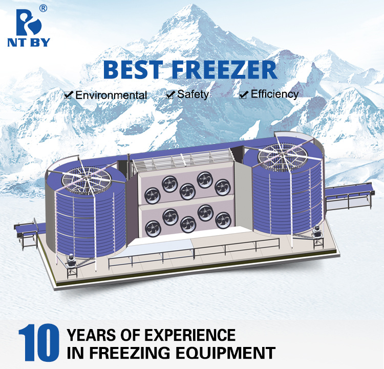 Industrial Spiral Freezer Chilling Machine for IQF Packaged Food Product