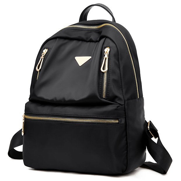 Youth Travel Waterproof Leisure Black Double Shoulders Backpack