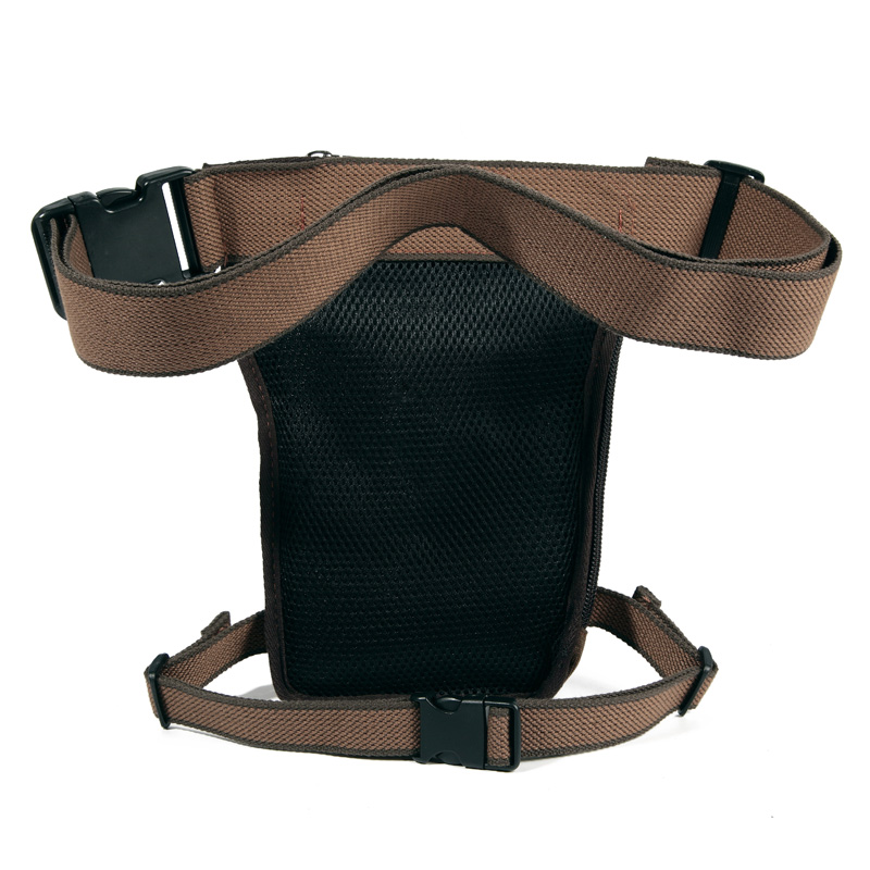 Fashion Canvas ANTI-THEFT Barrel-shaped Zipper Unisex Motorcycle Drop Waist Leg Bag