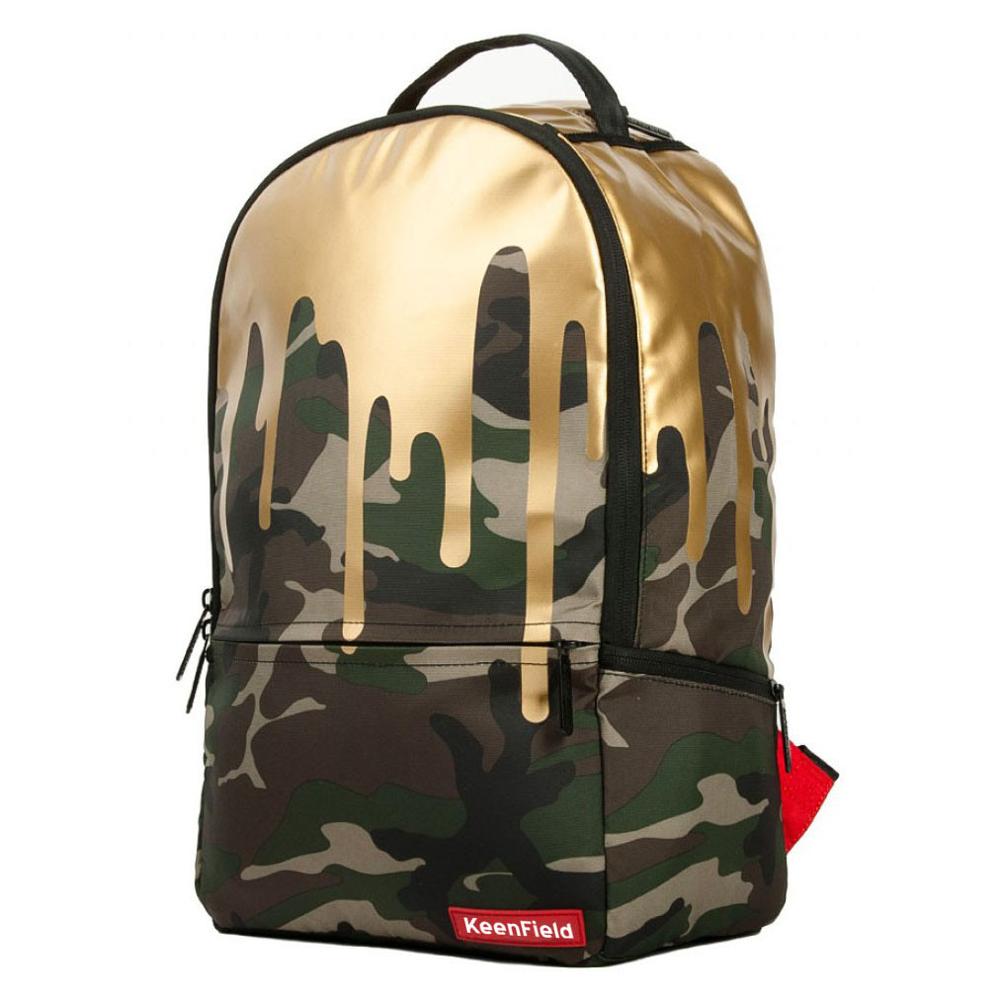 Wholesale China Camo Gold Drips Backpack School Backpack