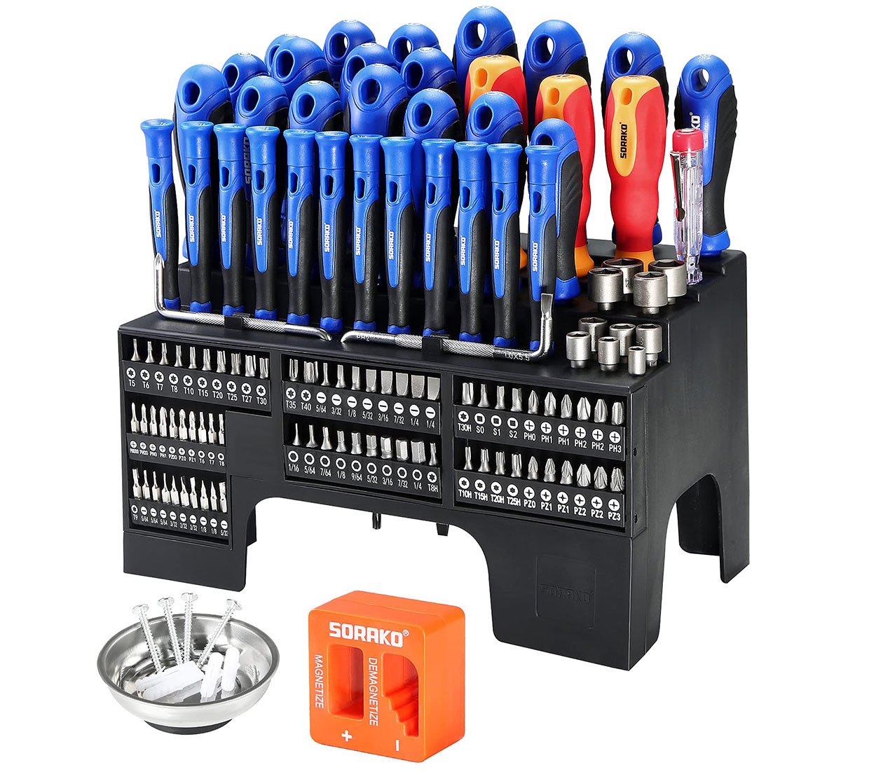 25 in 1 Multipurpose Screwdriver Set with Magnetic Bits for Electronics and Watches