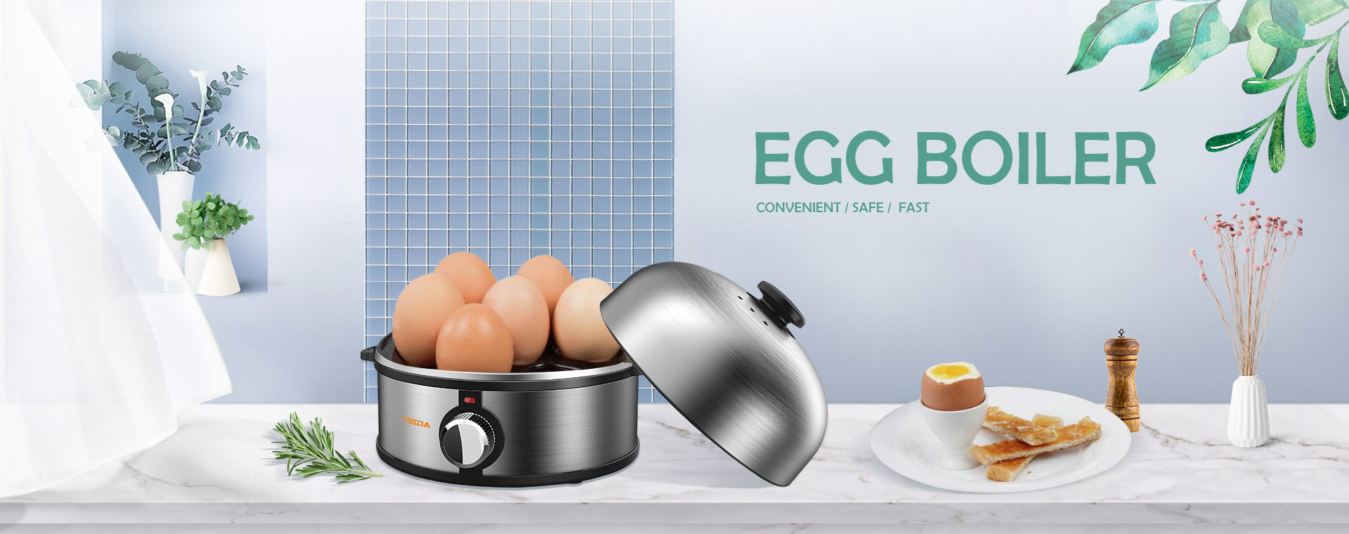 smart egg boiler, automatic electric egg cooker - TSIDA