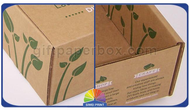 Printed Brown Corrugated Mailer Box kraft paper gift boxes Beauty Product Packaging 0