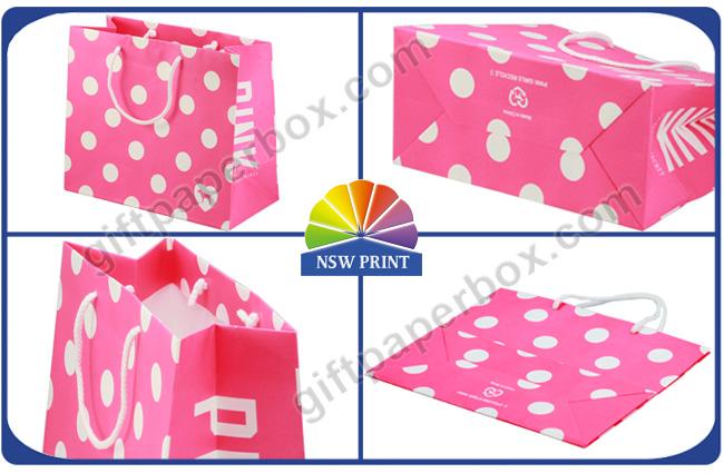 Custom Made Printing Kraft Paper Bags / Printing Reusable Shopping Paper Bag For Retail Store 0