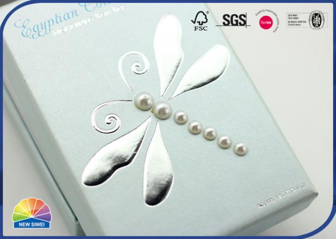 Embossed And Silver Hot Stamping Jewelry Packaging Gift Paper Box 0