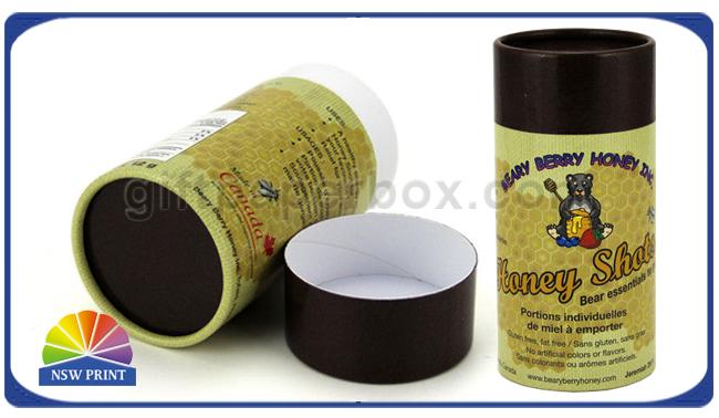 Recyclable Honey Bottle Paper Packaging Tube Cylindrical Paper Cans Packaging 0