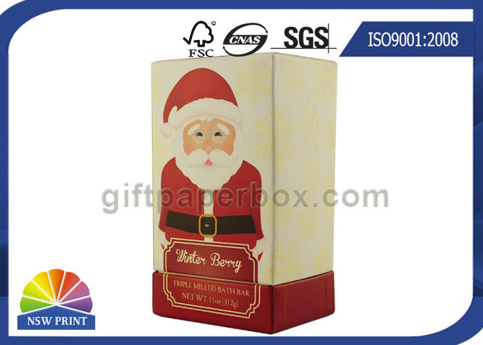 Christmas Design Luxury Rigid Gift Box / Cardboard Gift Boxes Custom Printed