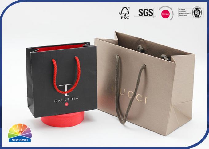 190gsm Specialty Paper Shopping Bags 4C Printed With Twisted Handles 0