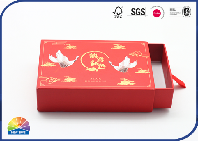 Sliding Cardboard Paper Packaging Gift Drawer Box Custom Logo Printing Recycle 0