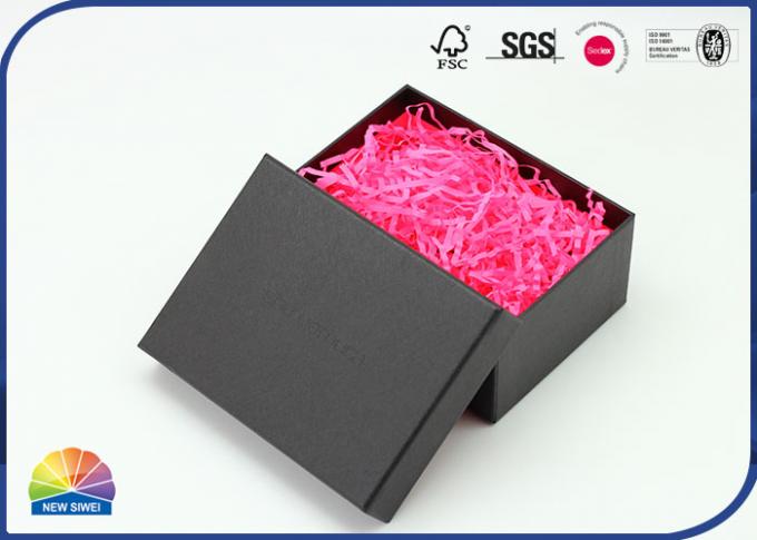 Black Specialty Paper Handmade Gift Box Fragile Product Package 0