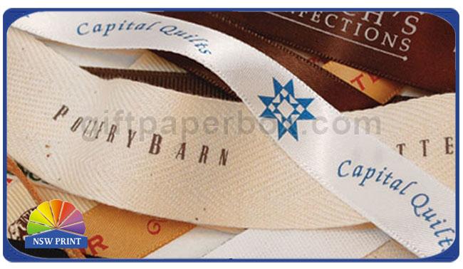 Personalized Printed Cotton Ribbon Packaging Accessories For Clothing Retail Packaging 1