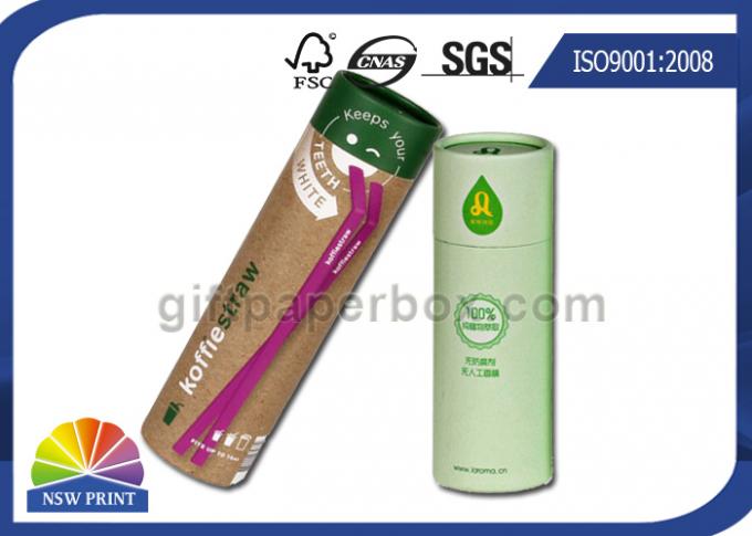 Matte Laminated Cardboard Custom Paper Tubes With 157g White Coated Paper 1