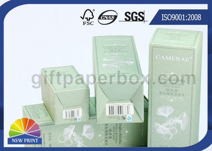 Eco Friendly Printing Folding Carton Box / Skincare Paper Packing Boxes