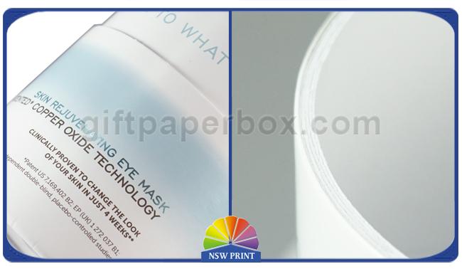 Custom Printed Rigid Cardboard Round Paper Tube Cylinder Packaging Box for Eye Mask 0