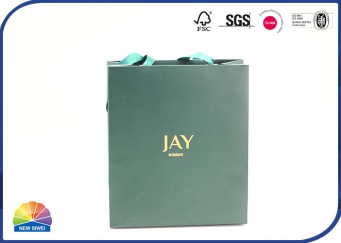 Ribbon Handle 4C Printed Paper Gift Bag For Luxury Present 0