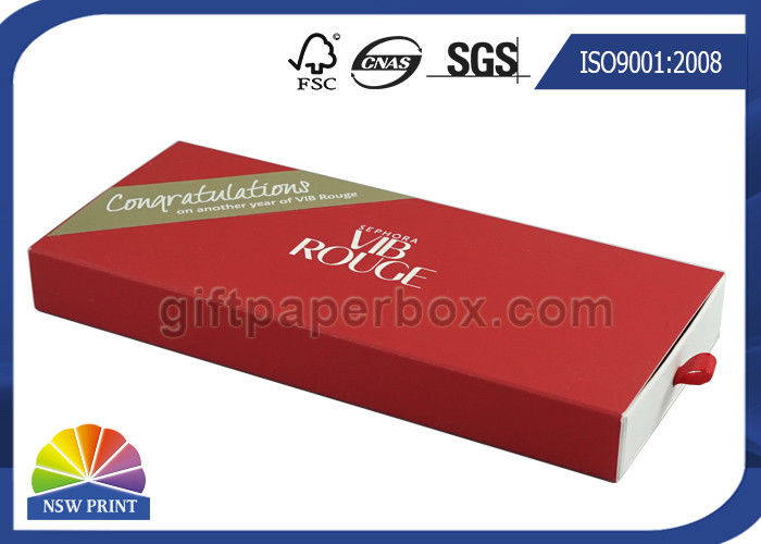 Cosmetics Packaging Paper Sleeve Box / Paper Slide Box SGS FSC Approvals