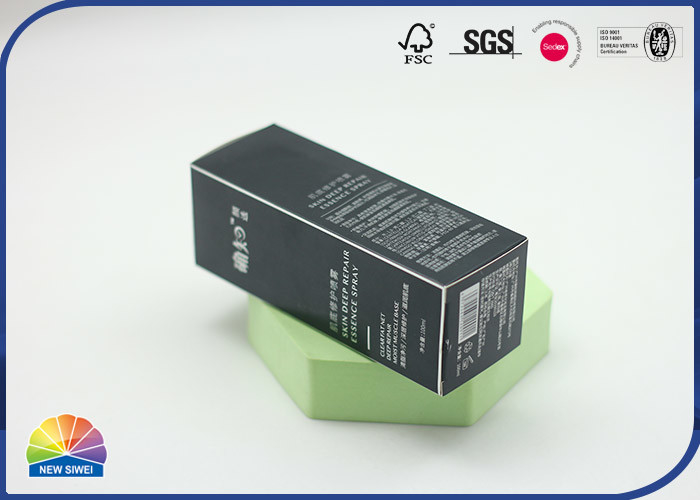 Cosmetic Reverse Tuck End Folding Carton Box 350gsm Coated Paper With Hot Foil Stamping