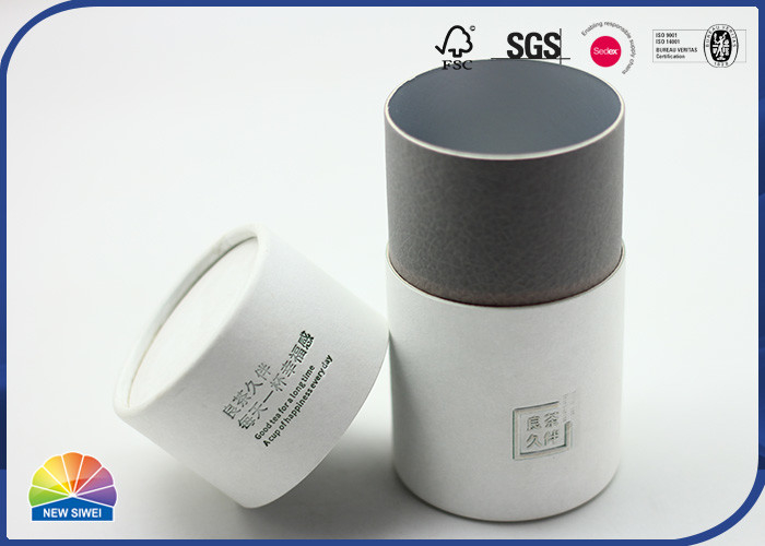 Food Package Paper Tube Container Customized Embossed And Debossed Logo