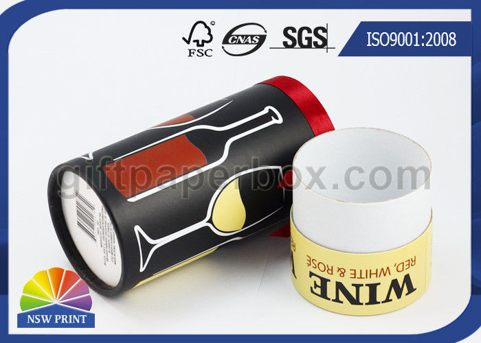 Custom Printing Paper Packaging Tube / Paper Can for Gift or Wine Glass Bottle Wrapping