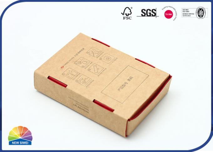 Reusable Thick E Flute Corrugated Mailer Box Matt Varnishing Kraft Paper Boxes 0