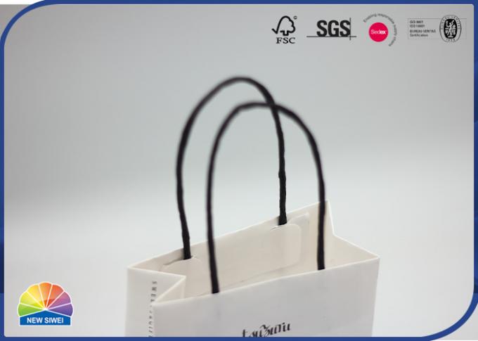 Customized White Kraft Paper Bags For Retailer Candy Food Grade Paper Packaging 0