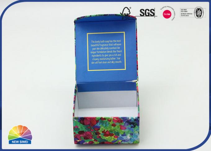 Luxurious Soap Packaging Hinged Lid Gift Box Custom Print 0