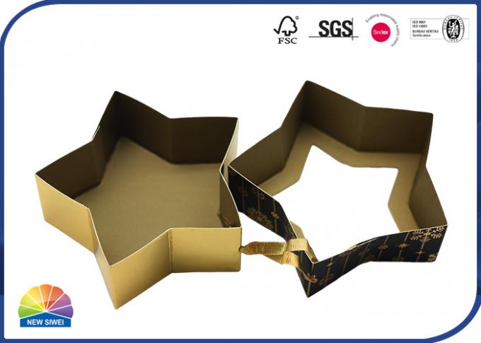 Star Shaped Folding Carton Box Candy Chocolate Bar Treat Star Gift Paper 0