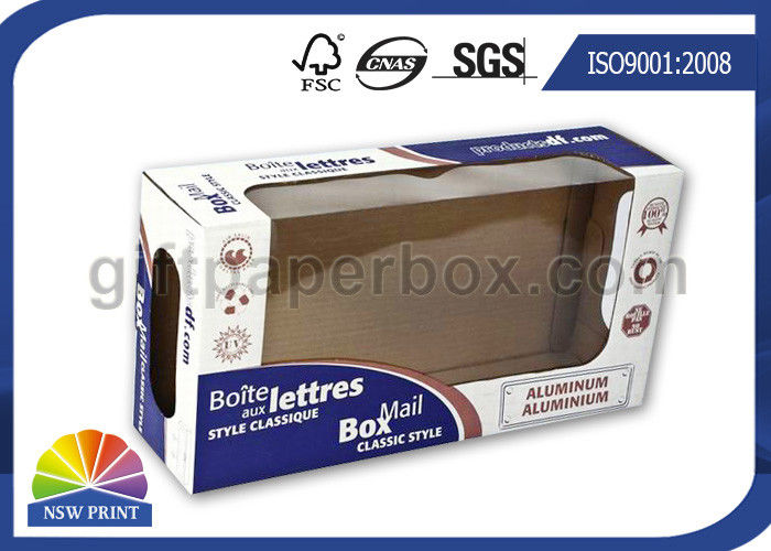 Printing Customized Corrugated Paper Display Boxes with PVC Transparent Windows