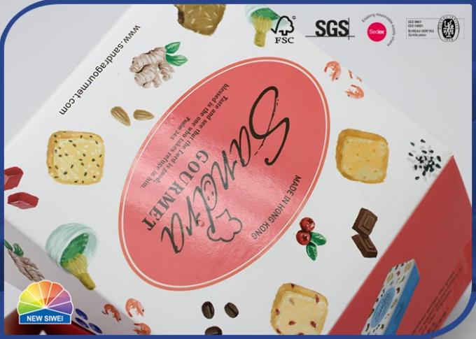 C1S Paper Folding Carton Box Baking Cookie Packaging Spot UV Logo 0