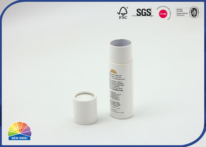 Customized Logo Matte Lamination 4C Printed Paper Packaging Tube Embossing