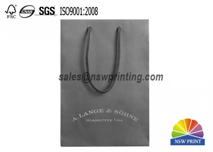 Cool Matte Lamination Cardboard Paper Bags , Shopping Garments Bags with LOGO printed 0