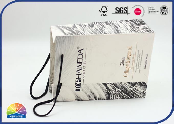 250gsm Customized Logo Coated Paper Gift Shopping Bags Matt Lamination 0