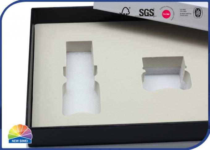 Textured Paper Rigid Shoulder Box With Foam Insert 1