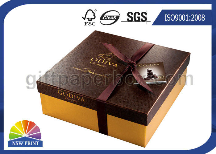 High End Chocolate Packaging Box With Ribbon For Valentine&#039;S Day Gifts Packaging