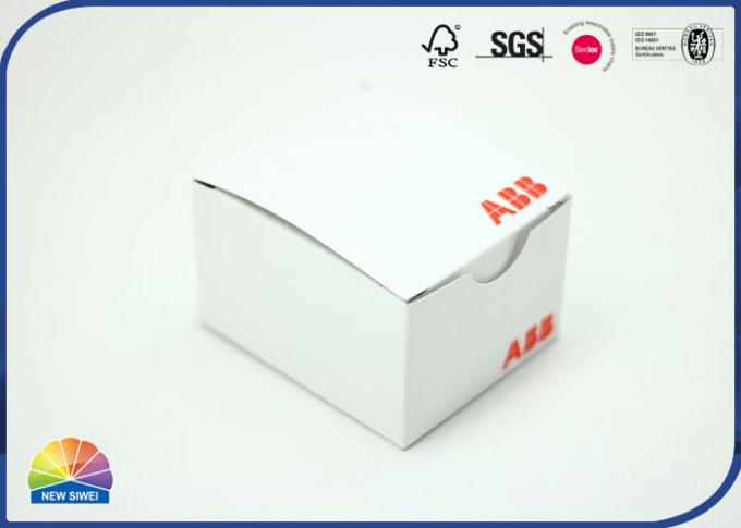 White Custom Printed Paper Foldable Gift Box Design Special Cosmetics Product 0