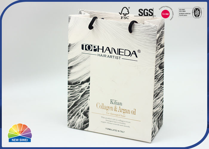 250gsm Customized Logo Coated Paper Gift Shopping Bags Matt Lamination