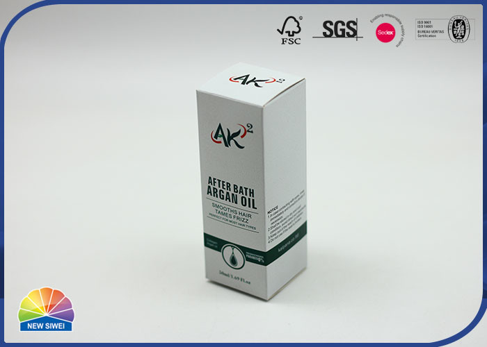 White Paper Gift Box Carton With Embossing Matte Lamination
