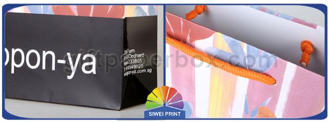 CMYK Full Color Printed Paper Bags Custom For Clothing Garment 1