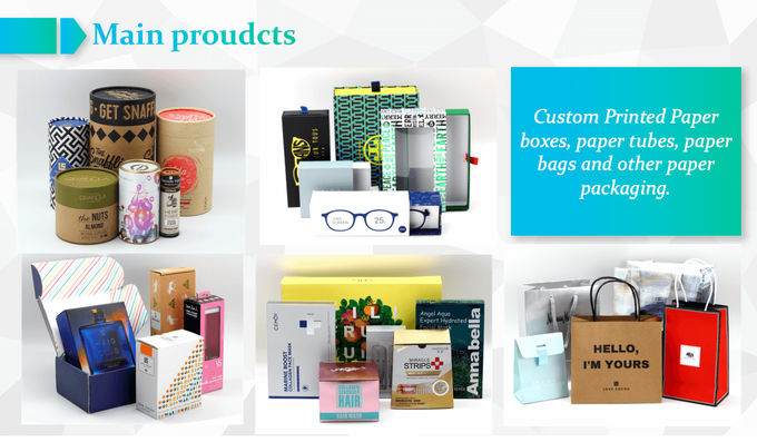 Printed Cardboard Round Box Paper Cans / Custom Paper Packaging Tube 1