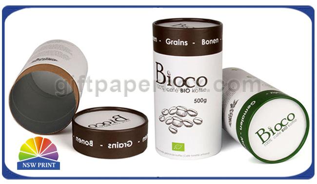 Aluminum Foiling Inside Paper Packaging Tube / Cardboard Cylinder Packaging Box 0