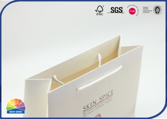Nylon Thread Handles Rectangle Paper Gift Bag Jewelry Packaging Customized 0