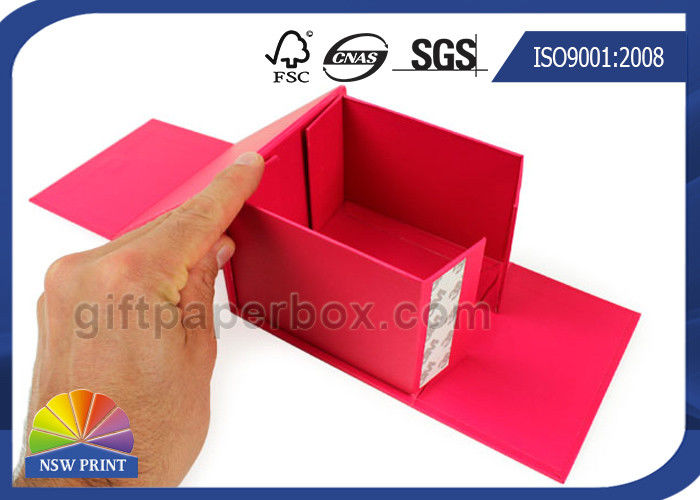 Custom Flat Fold Up Box / Foldable Gift Box Logo Printing Easy Shipping