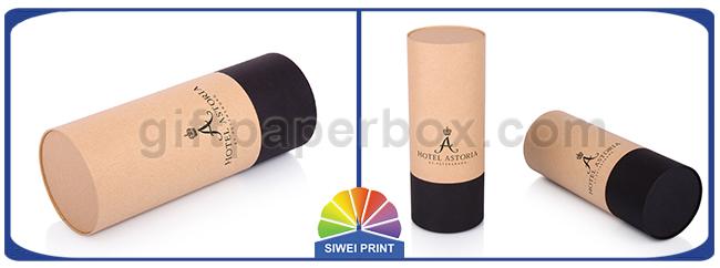 Custom Print Paper Packaging Tube CMYK Pantone Color For Snack / Tea 0