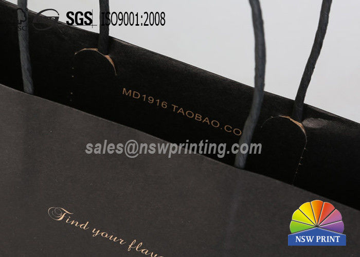 Twisted Paper Handle Fashion Clothing Paper Bags Logo Printed Retail Shopping Bags